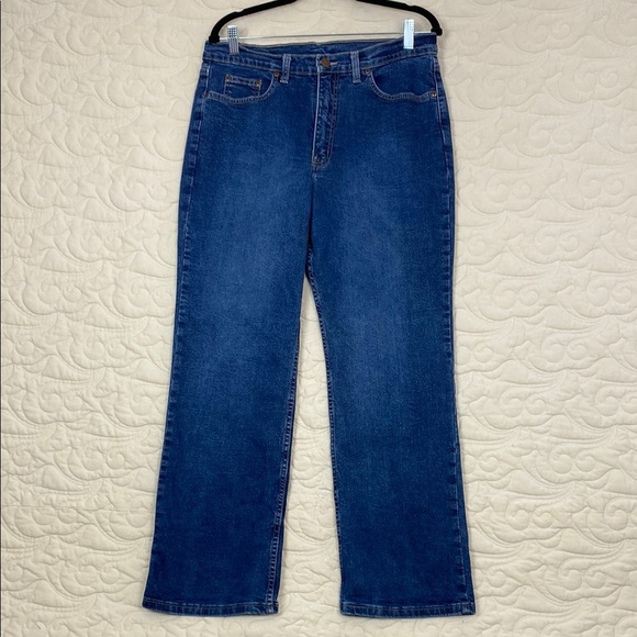 Jessica High Rise Jeans Blue Straight Leg Sz 16 - Picture 1 of 10